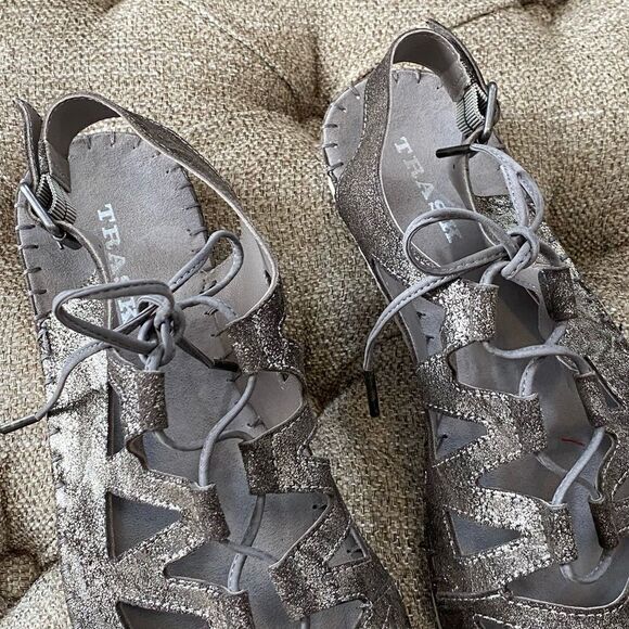 Trask Shimmery Metallic Sandals - Picture 14 of 16